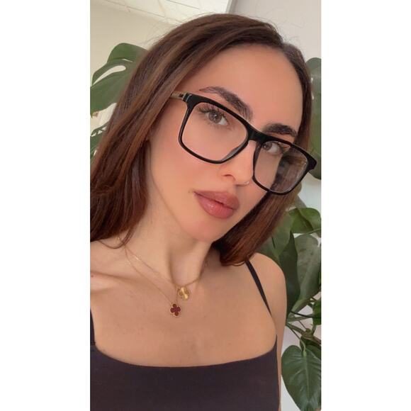 NEW Gucci GG0561ON Black Gold Logo Unisex Eyeglasses Frames main image 10